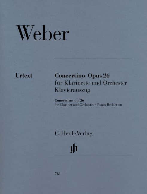 Weber C.M.V. - Concertino Op. 26 For Clarinet And Orchestra