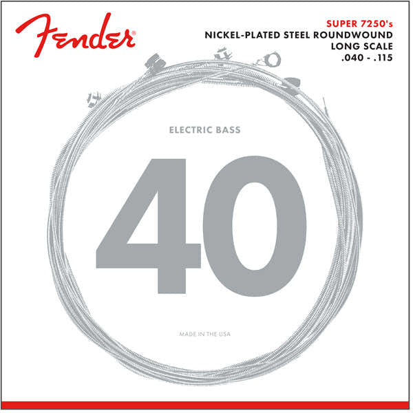 SUPER 7250 Nickel-PLATED ROUNDWOUND LONG SCALE 5C 40-115