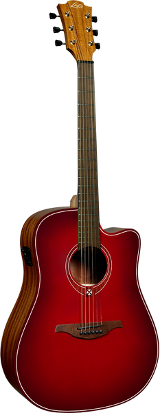 Lâg Tramontane Special T-Red-DCE Dreadnought Ctw Rojo Burst