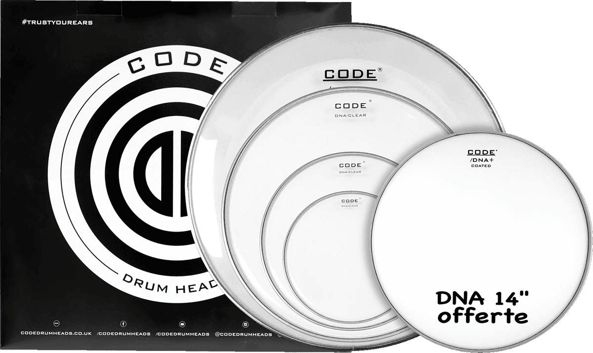 Pack Completo DNA Clear 10/12/16/22 + 14" DNA Revestida