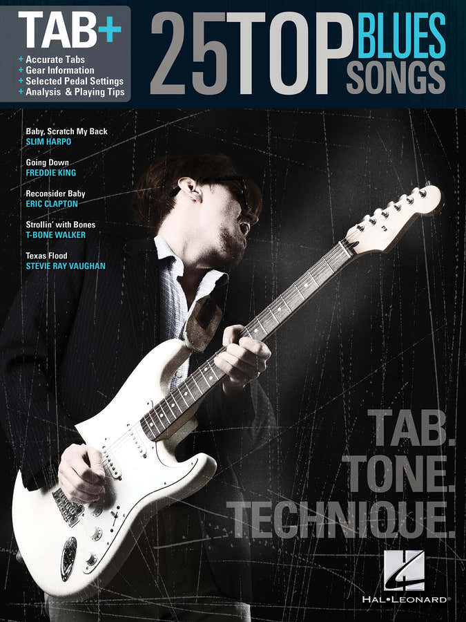 Hal Leonard Tab+ - 25 Top Blues Songs - Guitar Tab