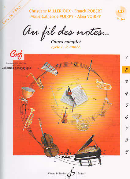 Au Fil Des Notes Vol.2 + CD - Livre De L'eleve