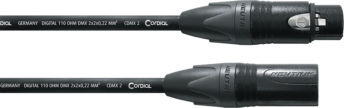 Cable DMX 5 pines Conectores 10 M