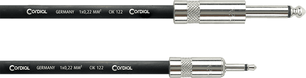 Cordial MODULAR PATCH CABLE JACK MINIJACK MONO 2 M