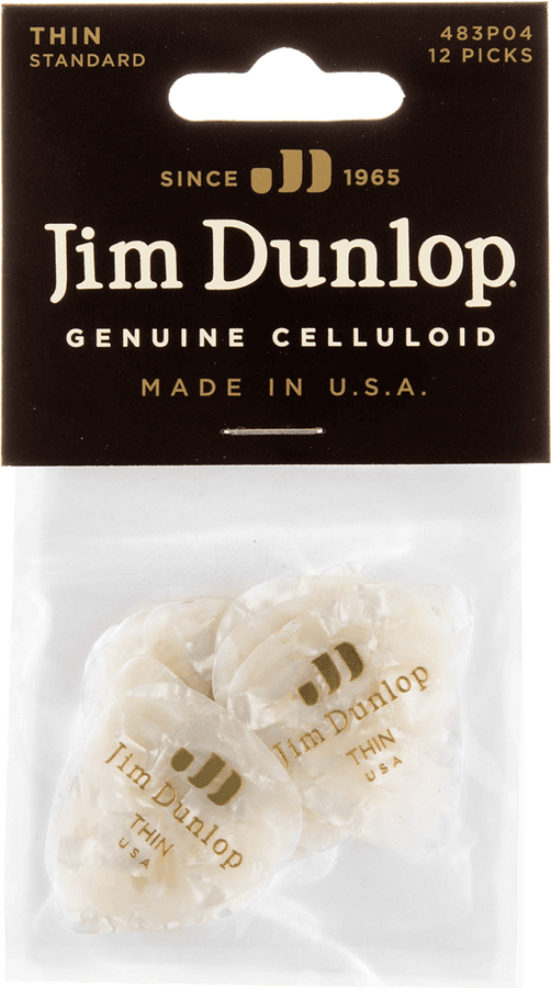 12 x Celuloide fino Perloid blanco