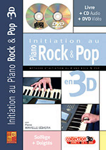 MINVIELLE-sebastia - Initiation Au Piano Rock & Pop En 3D CD + DVD