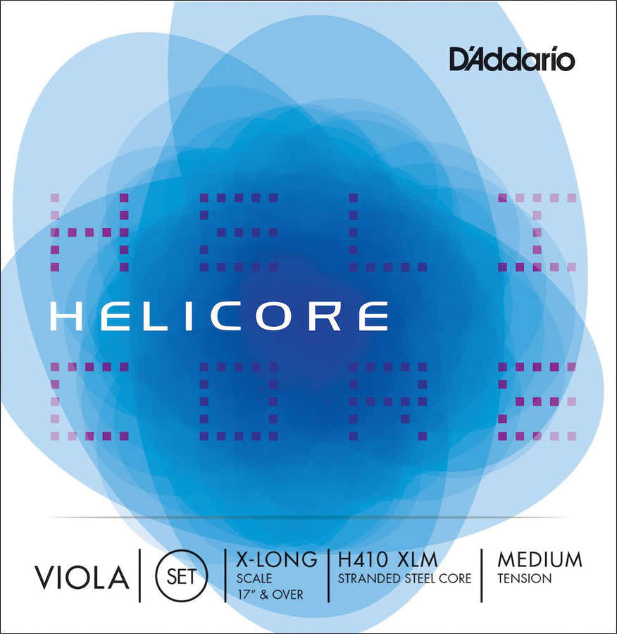 HELICORE "EXTRA-LONG SCALE" STRING SET FOR HELICORE VIOLA "MEDIUM TENSION