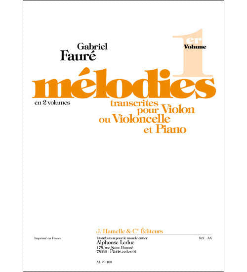 Mélodies Vol.1