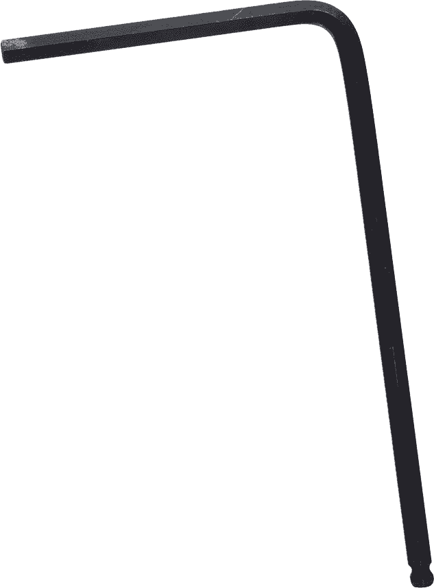 TRUSSROD L-SHAPED 5 MM 2 POSITION ALLEN WRENCH