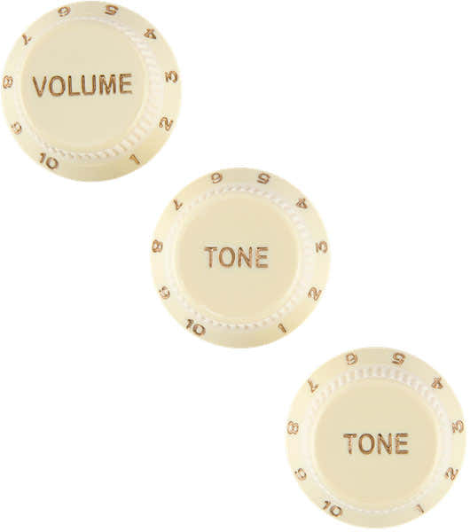 Stratocaster Botones de tacto suave Blanco envejecido