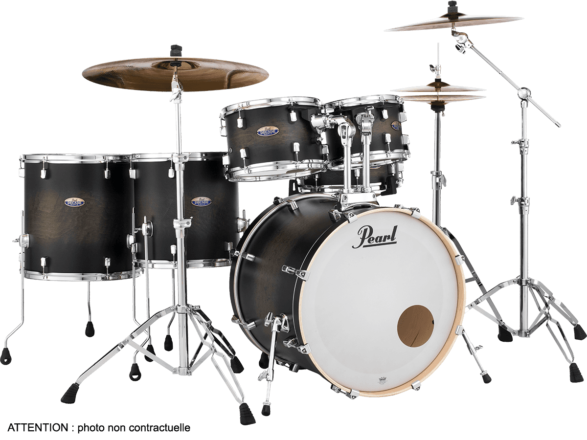 DECADE MAPLE ROCK STUDIO 22 SATIN BLACK BURST