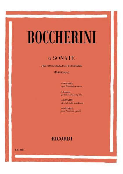 Boccherini L. - 6 Sonates - Violoncelle et Piano