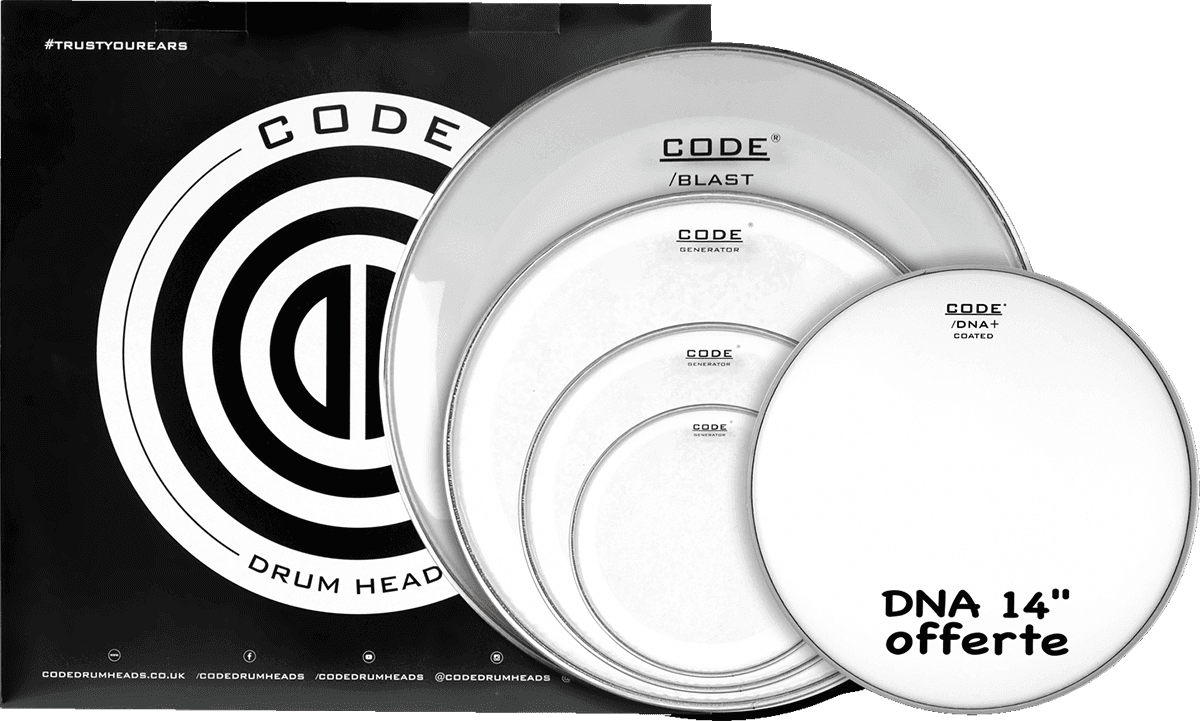 Pack Completo GENERATOR Transparente 10/12/16/22 + 14" DNA Recubierta