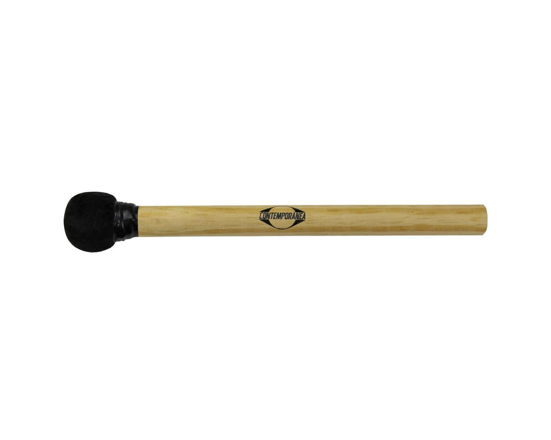 C-BS09 Mazo De Surdo Negro Madera Cabeza Pequeña 30Cm