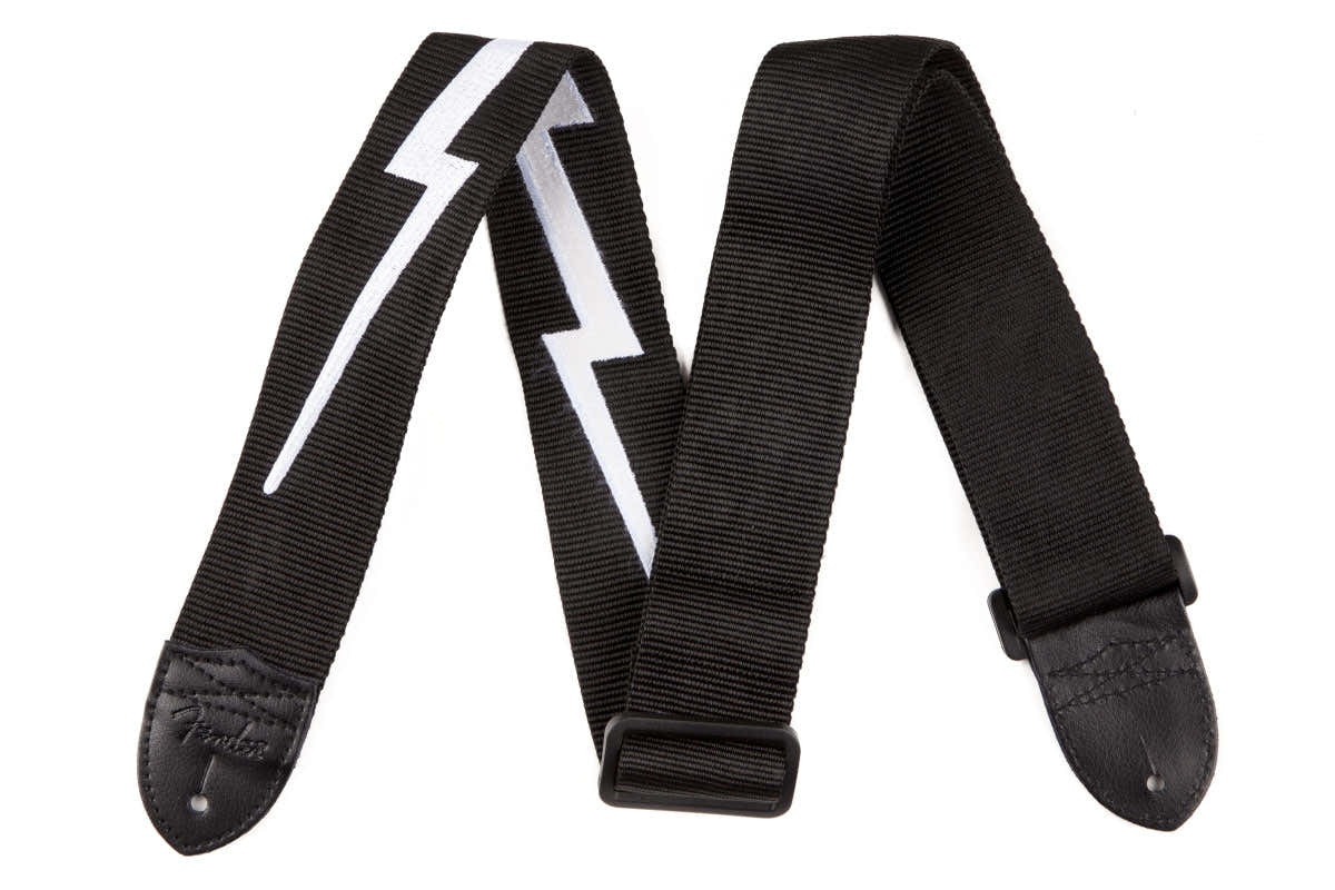 2" Correa de nailon con rayo Negra