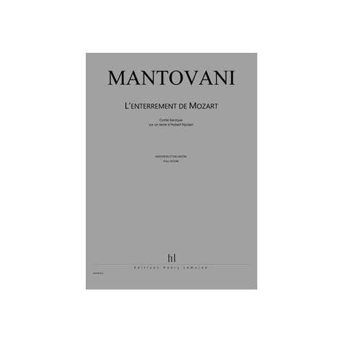 Mantovani - Enterrement De Mozart Po - 5 Voix et Ensemble