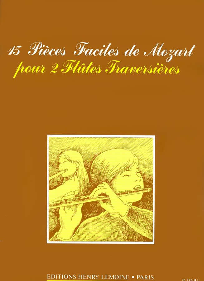 Mozart - Pièces Faciles (15) - 2 Flûtes