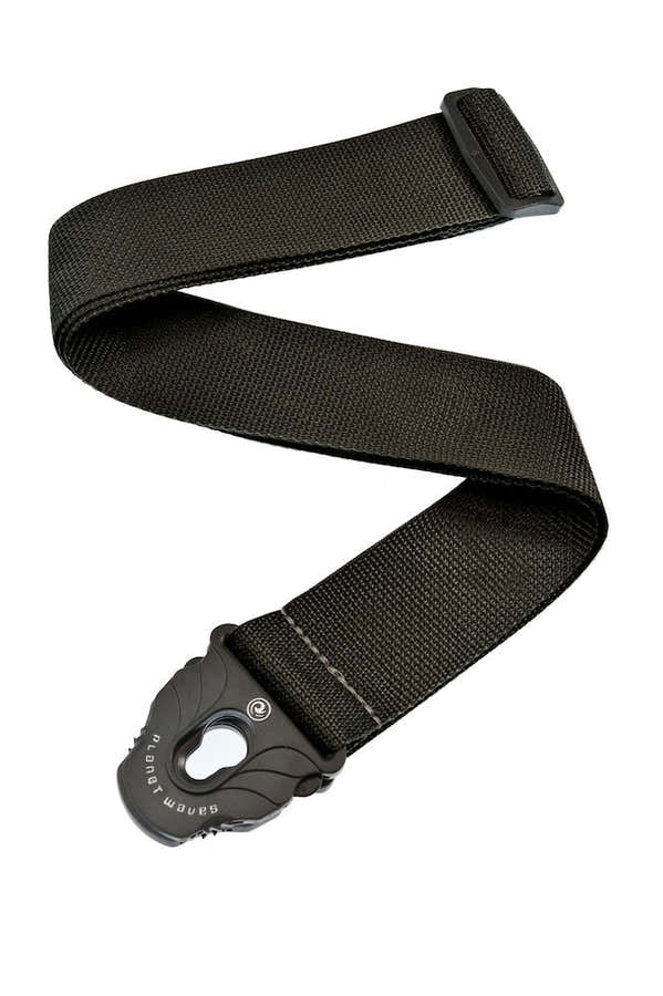 Correa de guitarra Planet Lock de polipropileno negra