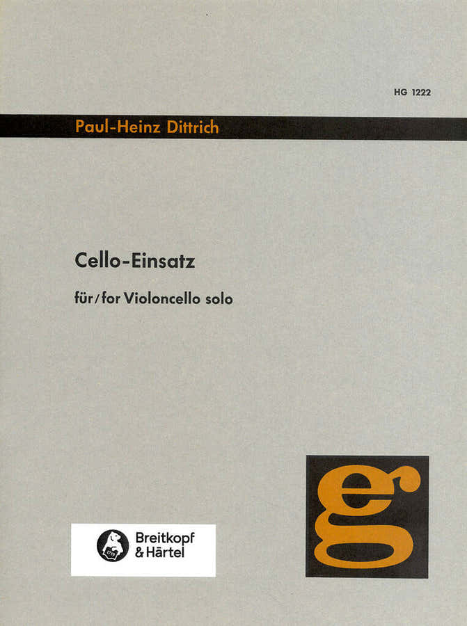 Dittrich PAUL-heinz - CELLO-einsatz - Cello