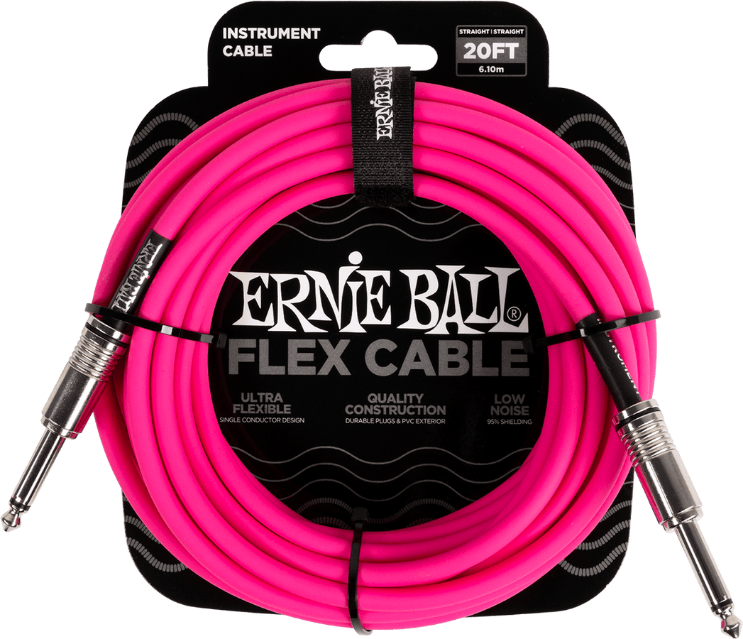 Cables de Instrumento Flex Jack/jack 6M Rosa