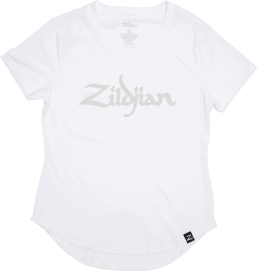 Talla XL - Camiseta Mujer Zildjian Blanca