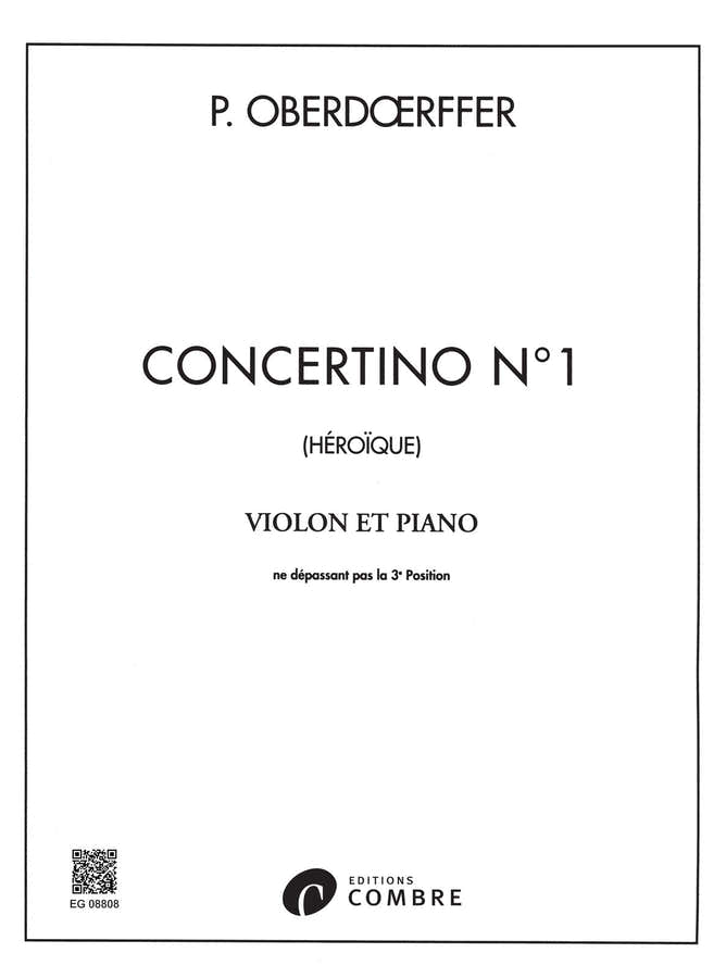 Oberdoerffer - Concertino No.1 'héroïque' - Violon et Piano