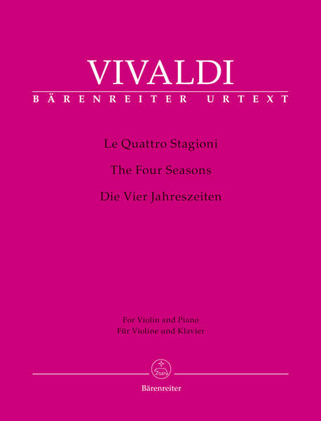 Vivaldi Onio - Les 4 Saisons Op.8 Nr. 1-4 - Violon Corde Basse Continue