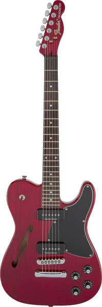 Telecaster JA-90 Thinline Signature Jim Adkins LRL Rojo carmesí transparente