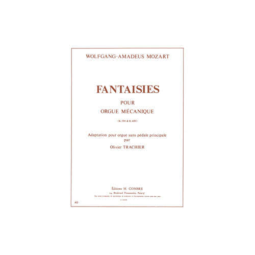 Mozart - Fantaisies KV594 et KV68 - Orgue Sans Pédale
