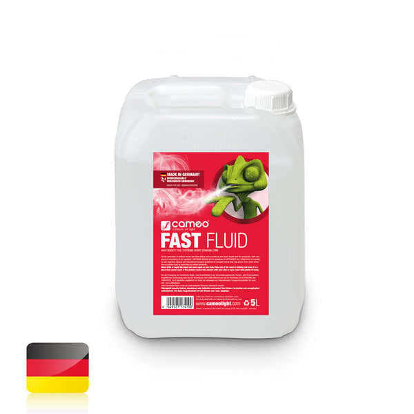 Cameo FAST FLUID 5L - MUY ALTA DENSIDAD Y MUY CORTA CONSERVACIN LQUIDO PARA MQUINAS DE HUMO - 5L