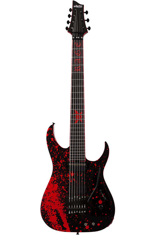 Banshee-7 Signature Sullivan King Floyd Rose Sustainiac Obsidian Blood