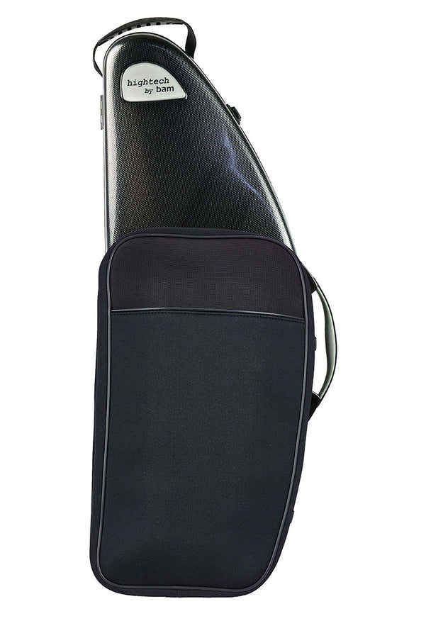 Estuche de saxofón tenor Hightech + Bolsillo - Negro Carbono