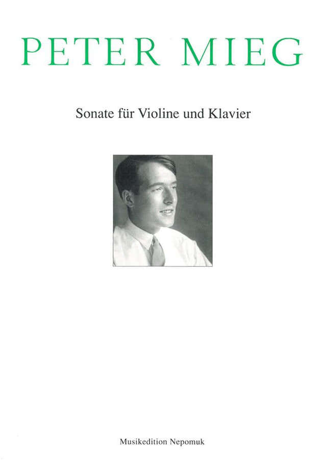 Mieg Peter - Sonate Fur Violine Und Klavier - Violin Piano