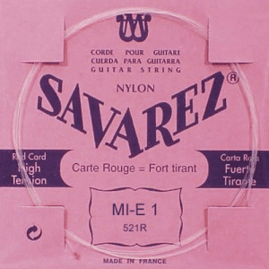 CORDE A L'UNITE 526R MI GRAVE - ROUGE- TIRANT NORMAL
