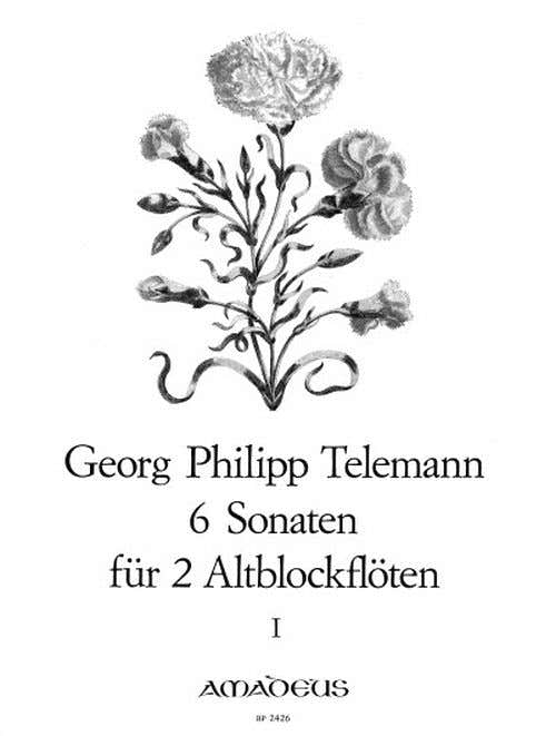 Telemann - 6 Sonates Pour 2 Flutes A Bec Alto Vol.1 - Sonates 1-3