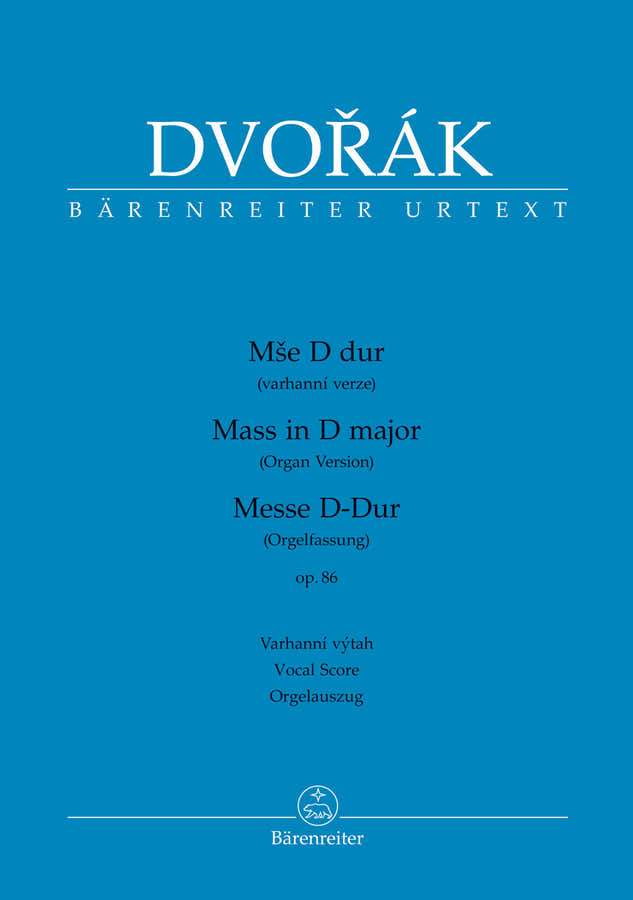 Dvorak A. - Misa en Re mayor Op.86 - Partitura vocal