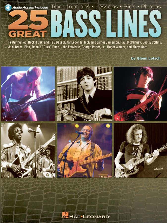 Glenn Letsch - 25 Great Bass Lines + Audio En Ligne - Bass Tab