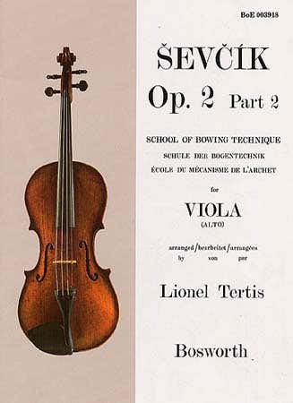 Sevcik - Etudes Op.2 Part 2 - Mecanisme De L'archet - Alto
