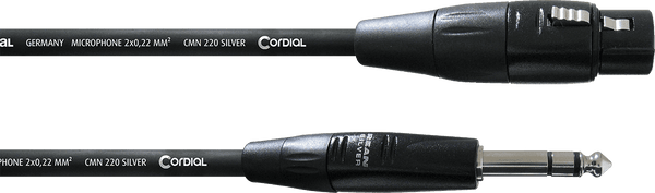 Cable de Audio XLR Hembra/jack Estéreo 1,5 M