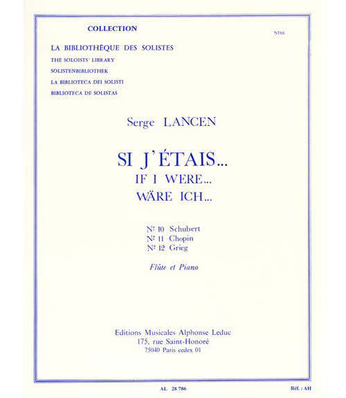Lancen S. - Si J'etais - Flute et Piano