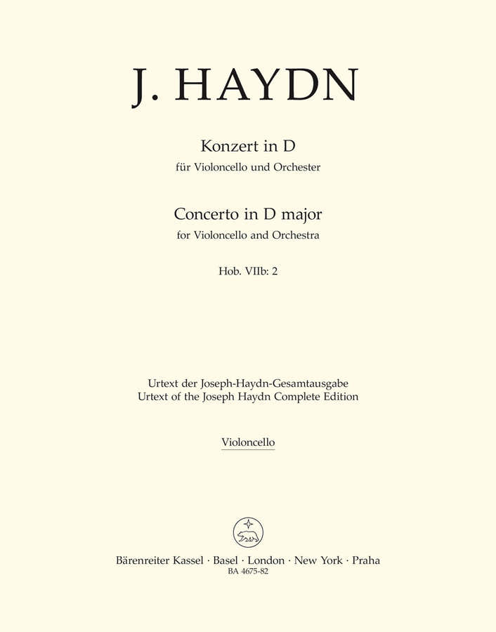 Haydn J. - Konzert In D Hob. Viib:2(violoncelle)
