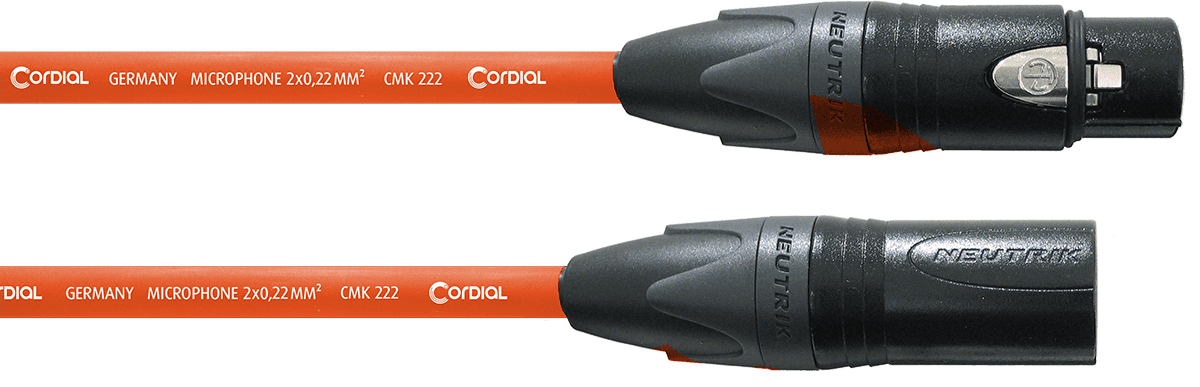 Cable de micrófono XLR 5 M Naranja