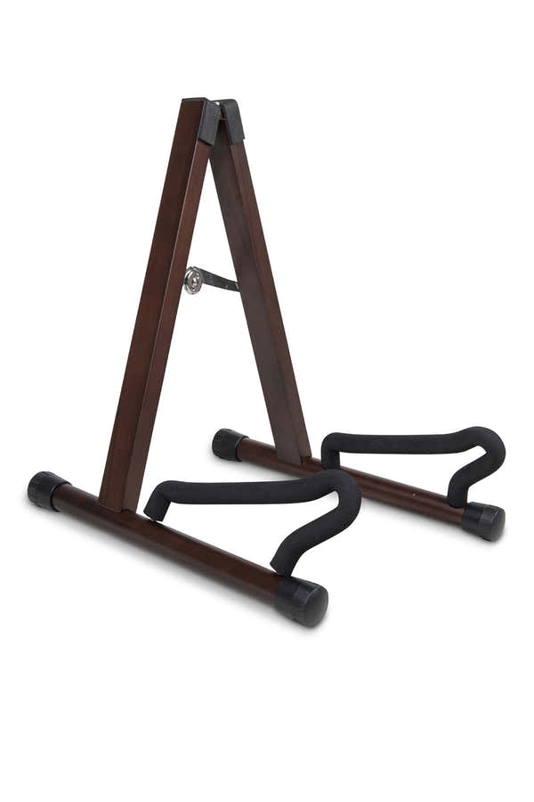 SOPORTE GUITARRA MADERA NOGAL OSCURO