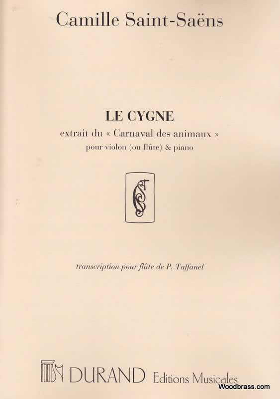 SAINT SAENS C. - LE CYGNE - VIOLON (OU FLUTE) ET PIANO
