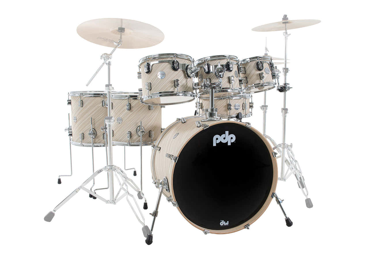 SHELL SET CONCEPT MAPLE FINISH PLY CM7 KIT 22" TWISTED IVORY PDCM2217TI