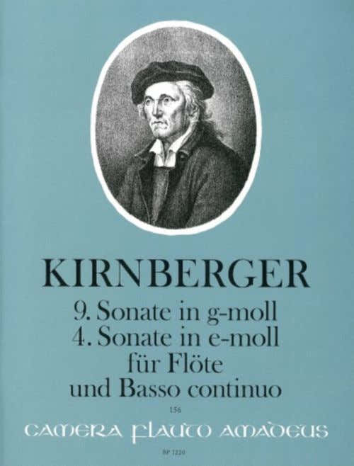 Kirnberger J.P. - 9TH Sonata In G Minor / 4TH Sonata In E Minor - Flute & BC