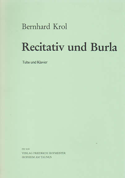 Krol Bernhard - Recitativ Und Burla Op. 83,2 - Tuba/Piano