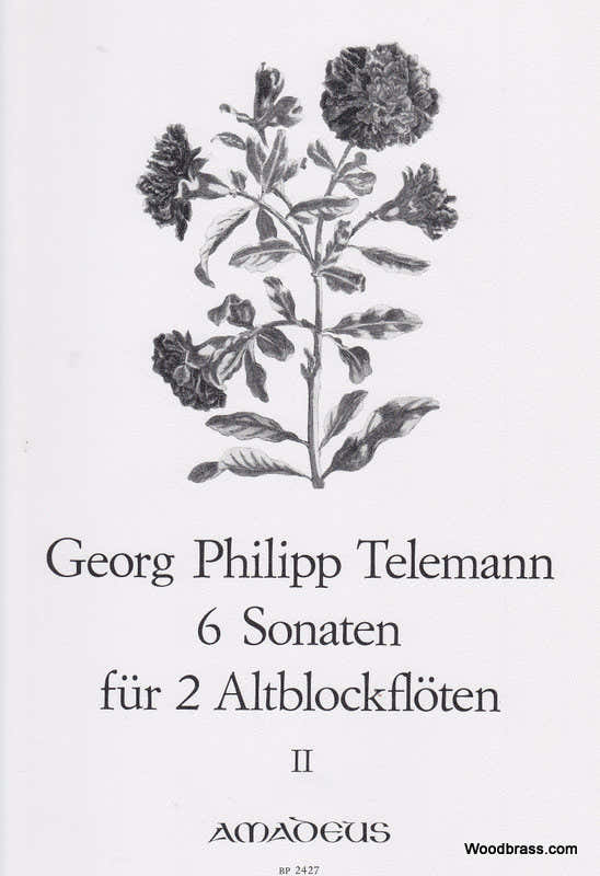 Telemann G.P. - 6 Sonatas Vol. 2 - 2 Treble Recorders