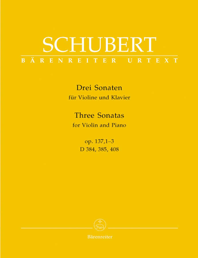 Schubert F. - Tres sonatas Op.137 1-3 - Violín y piano