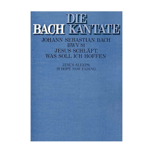 Hänssler Musik Verlag Pitions Ch - J.S. Bwv 81 : Jesus Schläft Was Soll Ich Hoffen